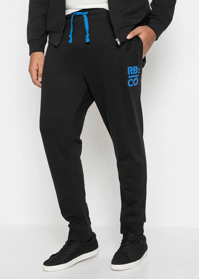 Black / Sky Blue Tracksuit Pants