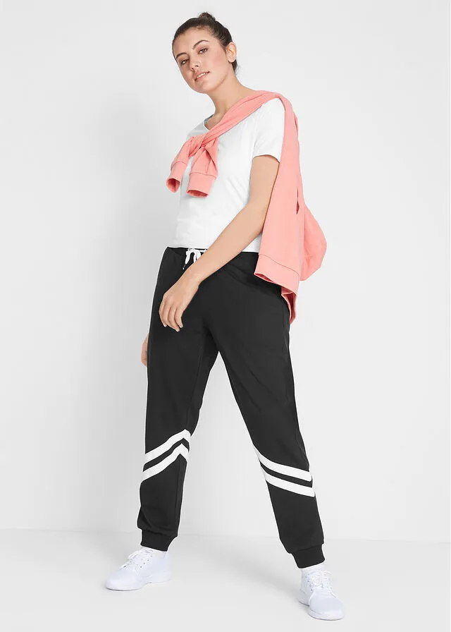 Black Striped Sweatpants