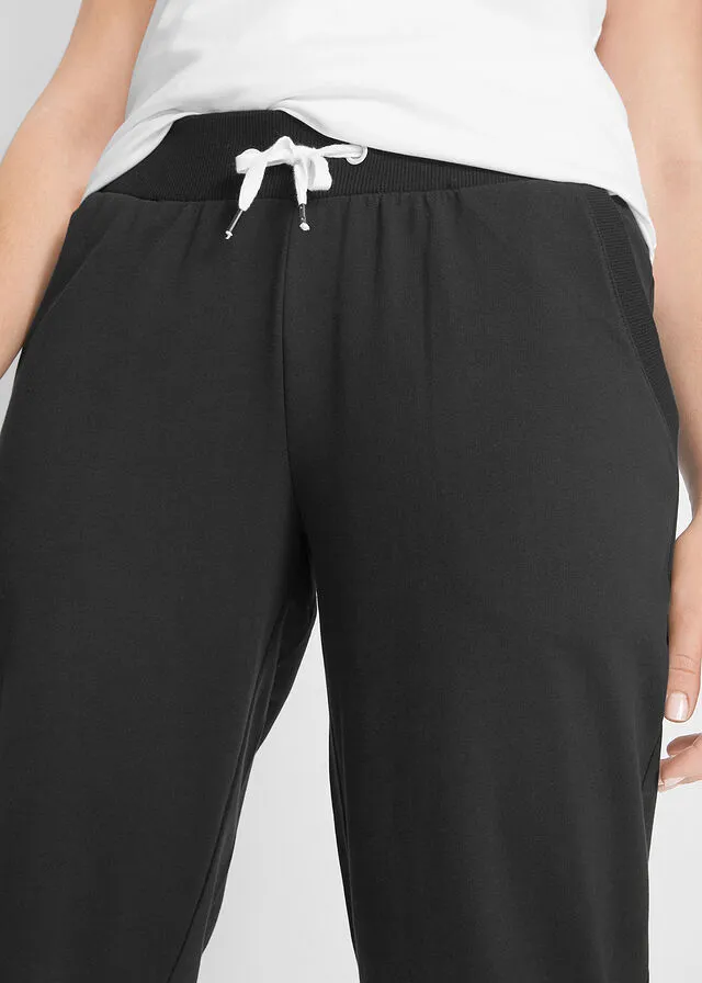 Black Striped Sweatpants