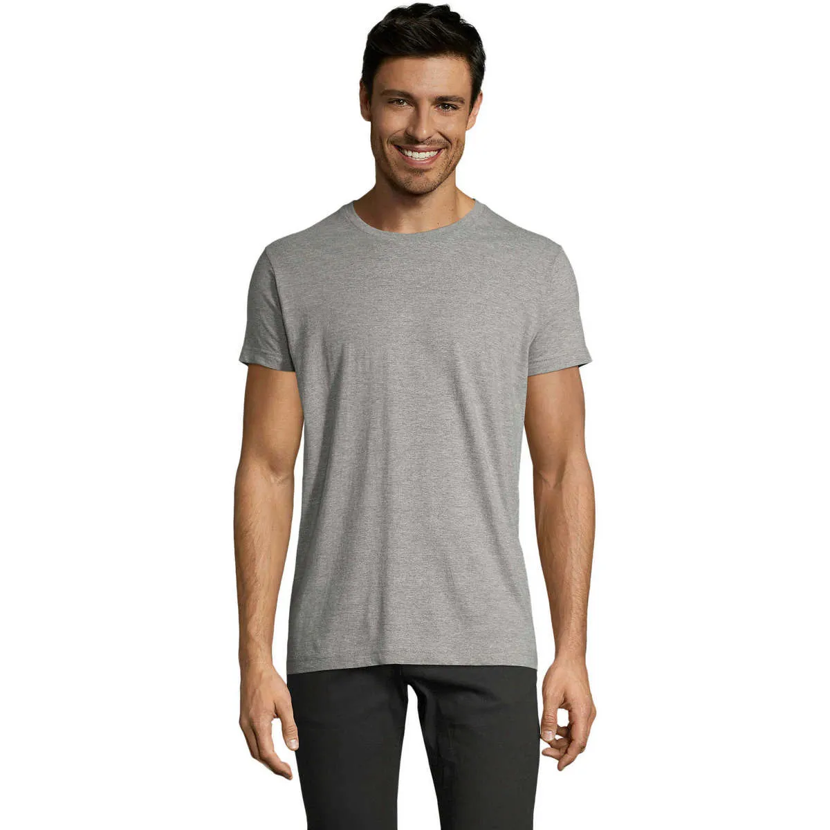 IMPERIAL FIT Gray Melange T-shirt