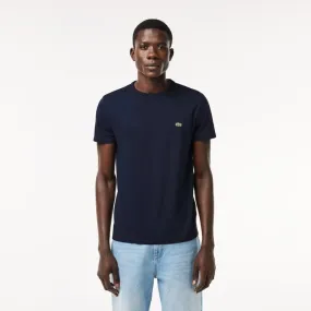 CAMISETA LACOSTE TH6709 ALGODÓN PIMA MARINO