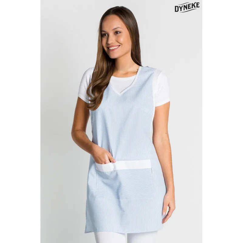 DYNEKE 8026-611 Sky Blue Striped Basic Service Stole