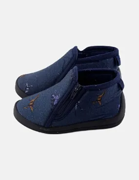 Kiabi Blue Dinosaur Print Sneakers