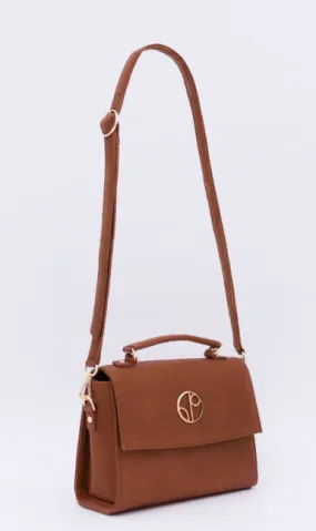 London Bolso Piñatex® Saddle Bag in Mocha
