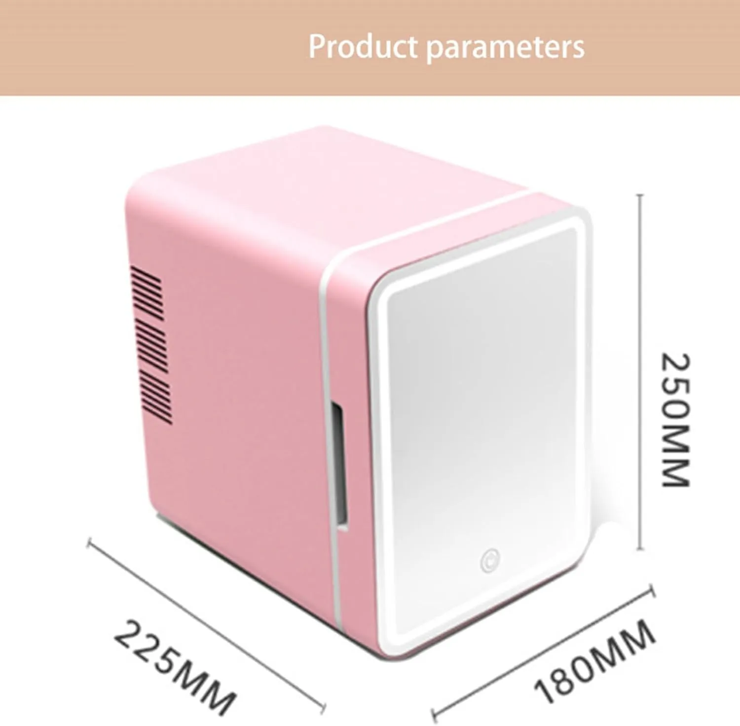 Mini refrigerador portátil de 4L para automóvil, Camping, Viajes, Enfriador y Calentador de Bebidas para el Cuidado de la Piel, 