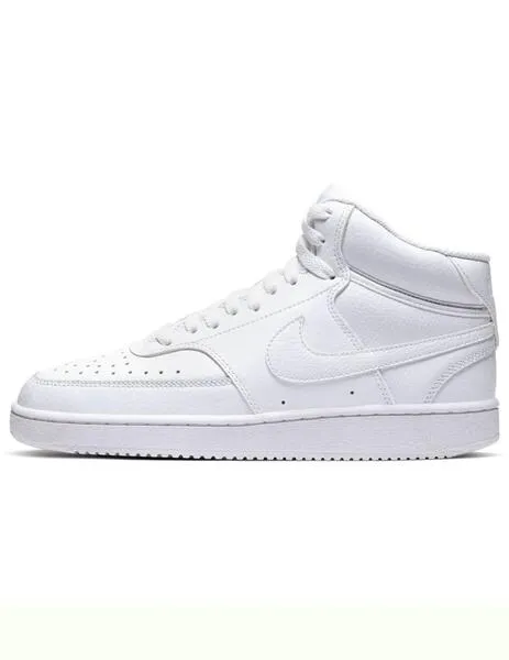 nike court vision mid white women's sneakers.