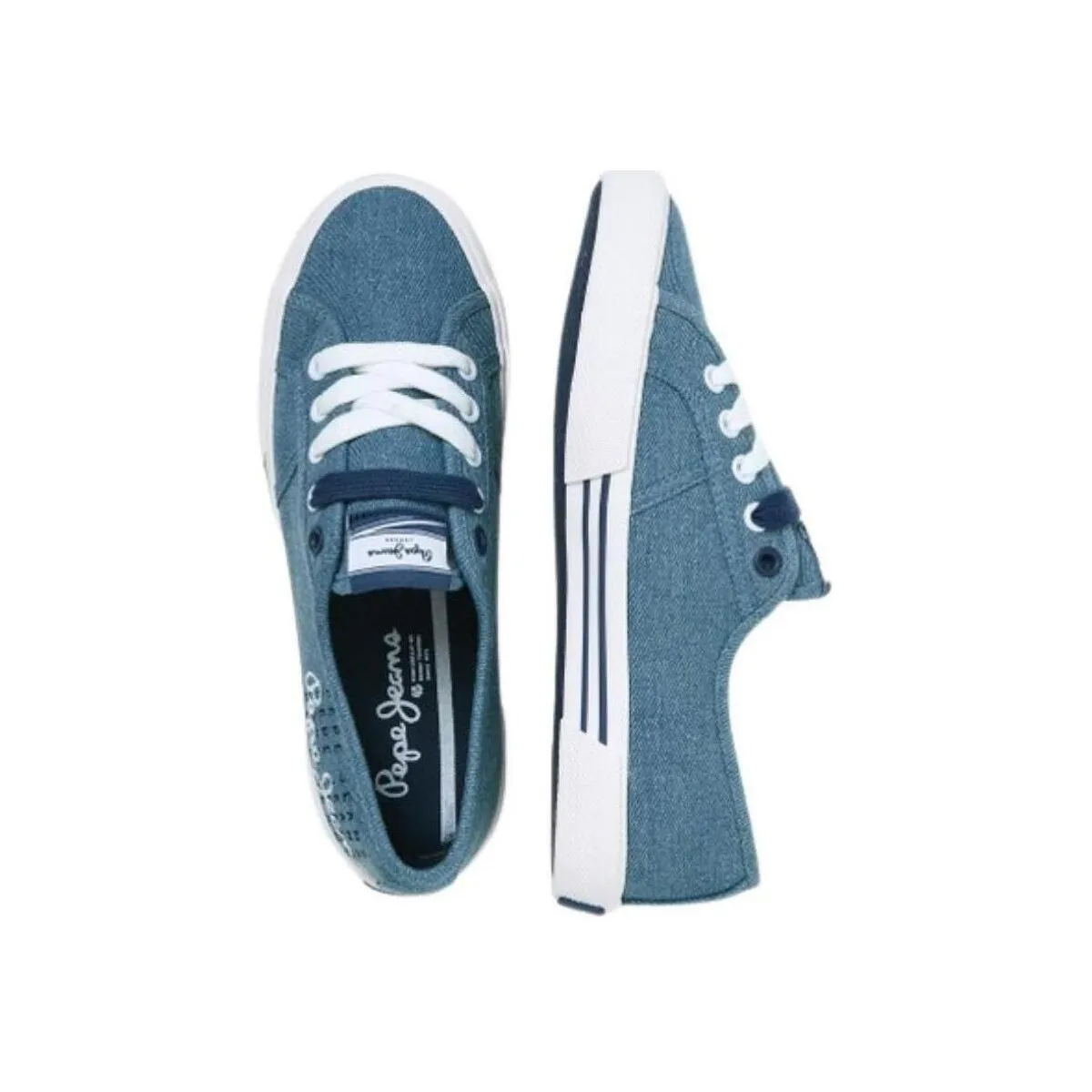Women's Canvas Sneakers with Brady W Logo - PLS31288