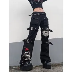 Printed buckle belt cowboyscargo.