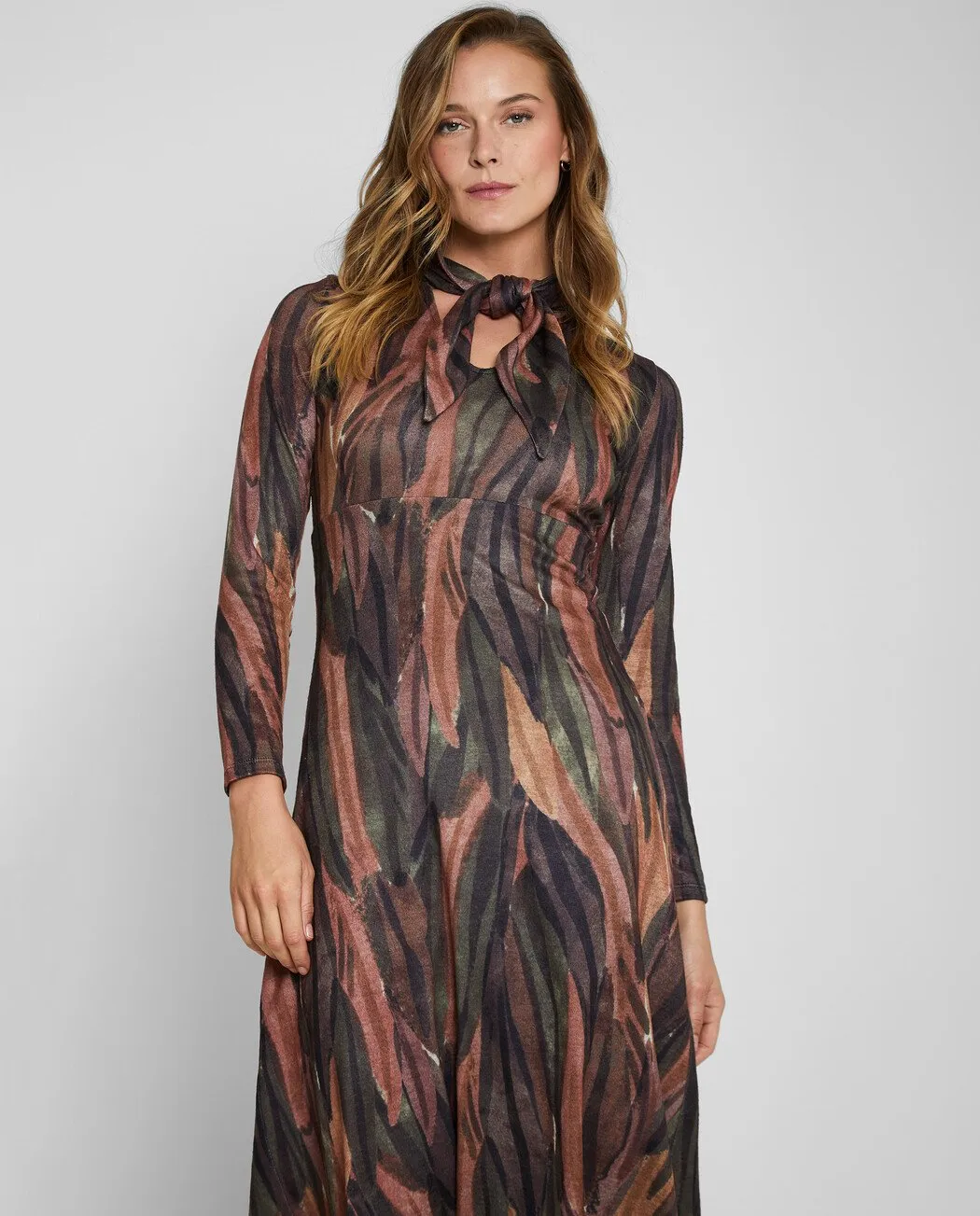 Printed Midi Dress