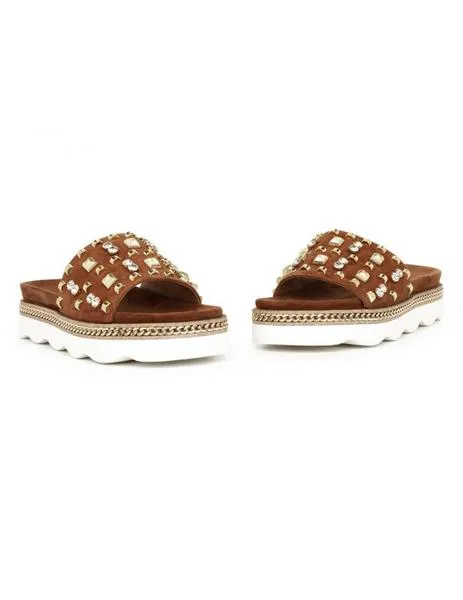 sandal plataforma pedreria alma en pena.