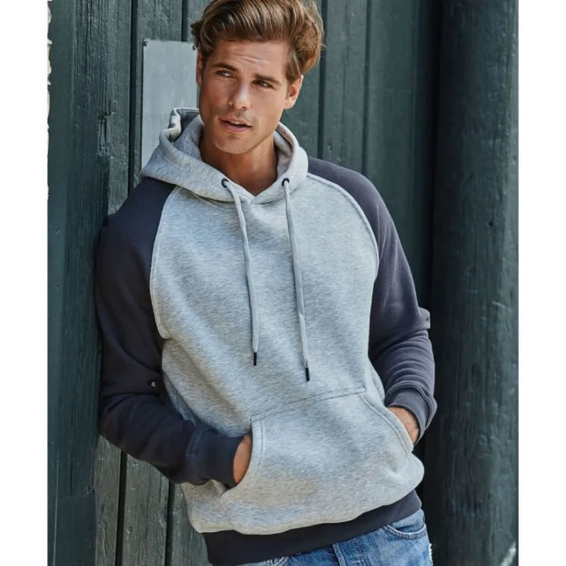 Tee Jays Men's Baseball Hooded Sweatshirt
