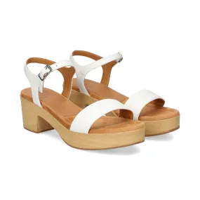 UNISA Women's Platform Sandals WHITE