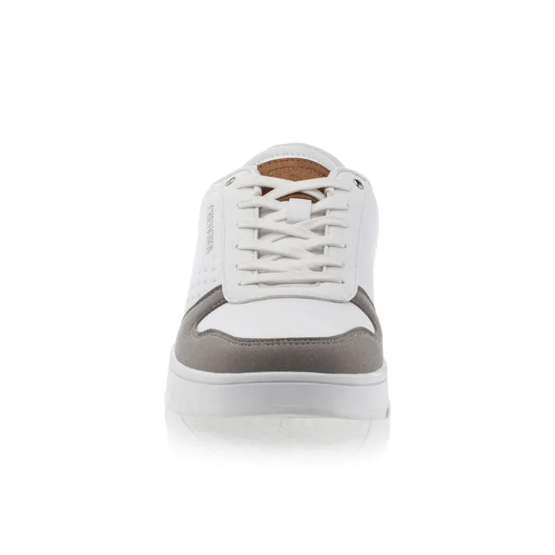 White men's sneakers.