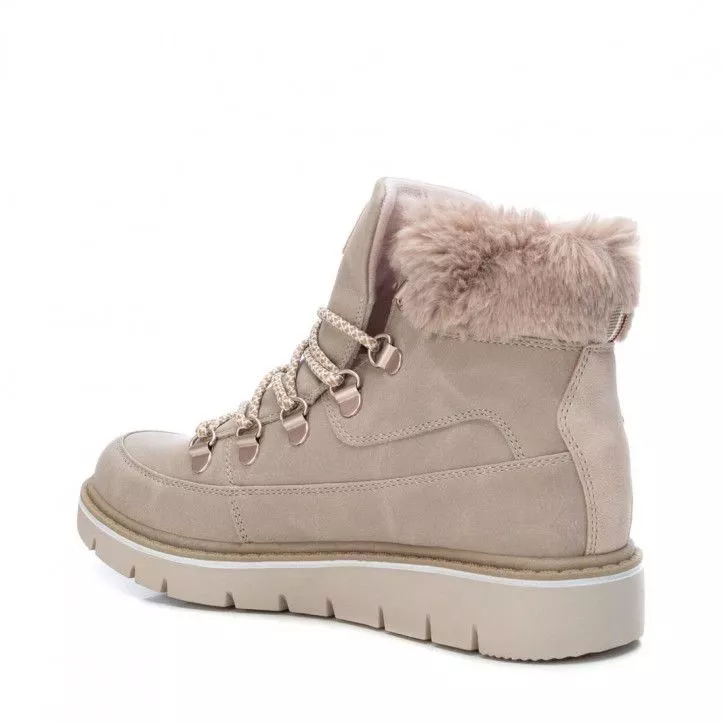 Xti 043113 Flat Ankle Boots with Fur and Laces