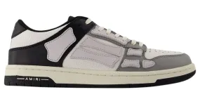 Zapatillas bajas Skel Top bicolor - Amiri - Cuero - Negro/Blanco/Gris 